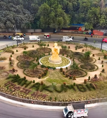 Horticulture Development and Maintenance at Chaufatka Chauraha at Kumbh Mela 2025